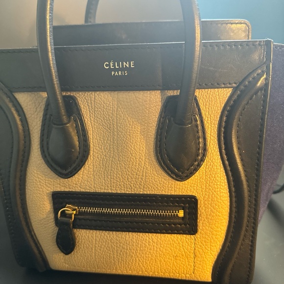 RARE Tri Color CELINE Trapeze tote - Picture 7 of 9